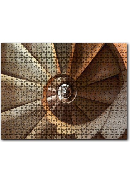 Cakapuzzle Sarmal Merdiven Üstten Görünüş 255 Parça Puzzle Yapboz Mdf (Ahşap)