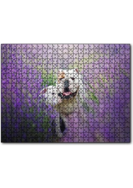 Cakapuzzle Lavantalar Arasında Bulldoglar 500 Parça Puzzle Yapboz Mdf (Ahşap)