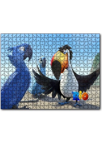 Cakapuzzle Rio Macerası Papağanlar 120 Parça Puzzle Yapboz Mdf (Ahşap)