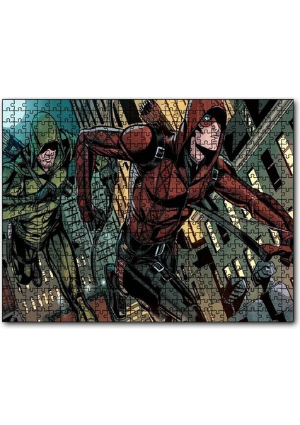 Cakapuzzle Okçular Çizim 120 Parça Puzzle Yapboz Mdf (Ahşap)