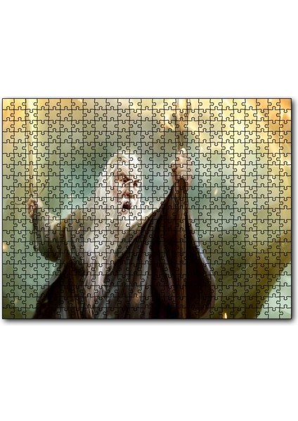 Caka Tablo Cakapuzzle Ak Sakallı Gandalf Kılıcı ve Asası 255 Parça Puzzle Yapboz Mdf (Ahşap)