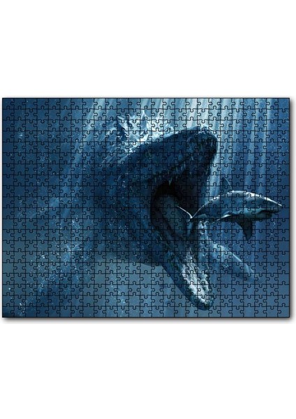 Cakapuzzle Jurassic World Megalodon ve Büyük Beyaz Köpekbalığı 500 Parça Puzzle Yapboz Mdf (Ahşap)