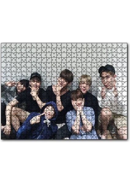 Cakapuzzle Bts Koreli Gençler Mutlu Yüzleri 1000 Parça Puzzle Yapboz Mdf(Ahşap)