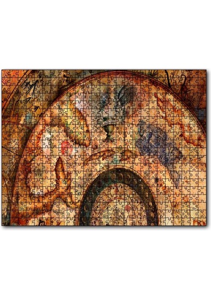 Cakapuzzle Eski Orta Amerika Haritası 1000 Parça Puzzle Yapboz Mdf(Ahşap)