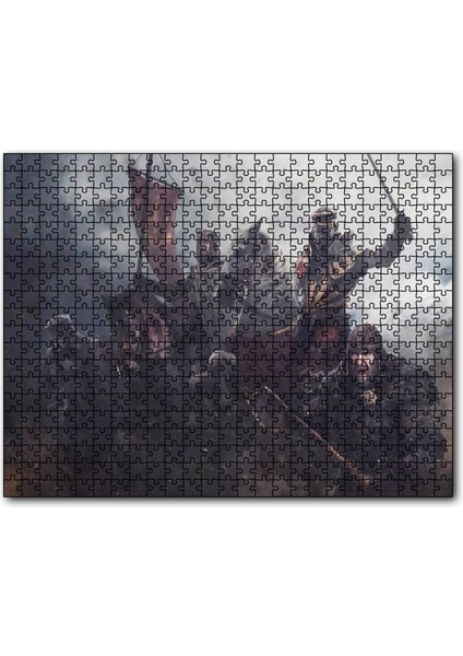 Cakapuzzle Hayat Feodaldir At Zırh Savaş Görseli 255 Parça Puzzle Yapboz Mdf (Ahşap)