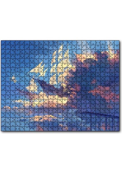 Cakapuzzle Bulutlar ve Fantastik Yelkenliler 255 Parça Puzzle Yapboz Mdf (Ahşap)