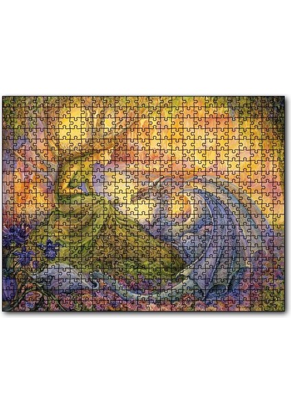 Caka Tablo Cakapuzzle Ağaç Kız ve Ejderha Mistik Tablo 255 Parça Puzzle Yapboz Mdf (Ahşap)