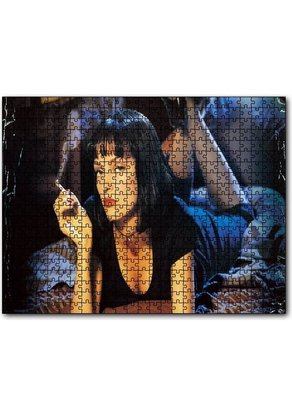 Cakapuzzle Pulp Fiction Ucuz Roman 1994 Görseli 120 Parça Puzzle Yapboz Mdf (Ahşap)