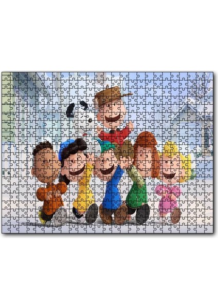Cakapuzzle Snoopy Tüm Karakterler 120 Parça Puzzle Yapboz Mdf (Ahşap)