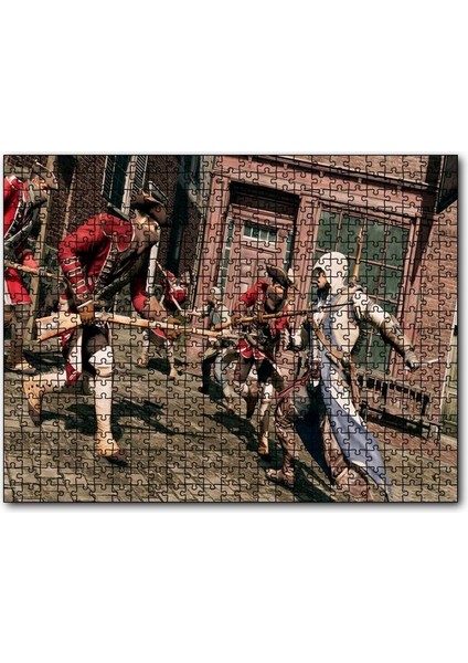 Cakapuzzle Süngüleriyle Savaşan Askerler 500 Parça Puzzle Yapboz Mdf (Ahşap)