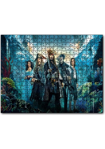 Cakapuzzle Karayip Korsanları Görseli 255 Parça Puzzle Yapboz Mdf (Ahşap)