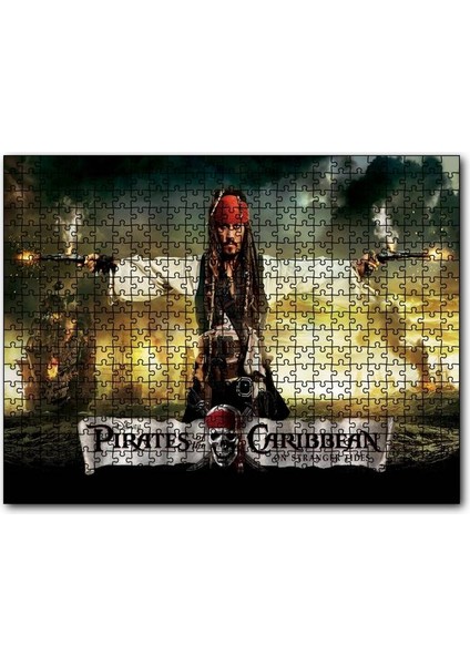 Cakapuzzle Karayip Korsanları Jack Sparrow Film 255 Parça Puzzle Yapboz Mdf (Ahşap)