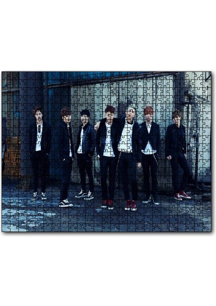 Cakapuzzle Bts Koreli Gençler Sokakta 120 Parça Puzzle Yapboz Mdf (Ahşap)