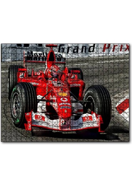 Cakapuzzle Grand Prix Fiat Yarış Arabası Görseli 255 Parça Puzzle Yapboz Mdf (Ahşap)