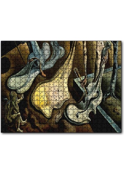 Cakapuzzle Salvador Dali Akşam Örümceği Göreli 255 Parça Puzzle Yapboz Mdf (Ahşap)
