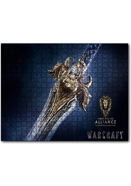 Cakapuzzle Warcraft Kılıç Yakın Çekim 500 Parça Puzzle Yapboz Mdf (Ahşap)