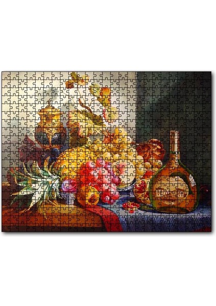 Cakapuzzle Viski ve Taze Meyveler 255 Parça Puzzle Yapboz Mdf (Ahşap)