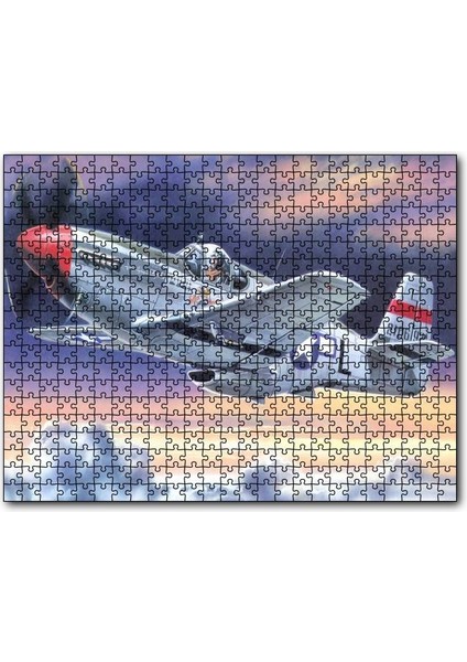 Cakapuzzle Ikinci Dünya Savaşı Saldırı Uçağı ve Bulutlu Gökler 255 Parça Puzzle Yapboz Mdf (Ahşap)