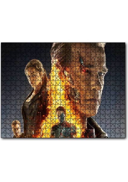 Cakapuzzle Terminatör Genesis Görseli 120 Parça Puzzle Yapboz Mdf (Ahşap)