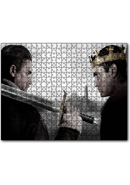 Cakapuzzle King Arthur Charlie Hunnam ve Jude Law 500 Parça Puzzle Yapboz Mdf (Ahşap)