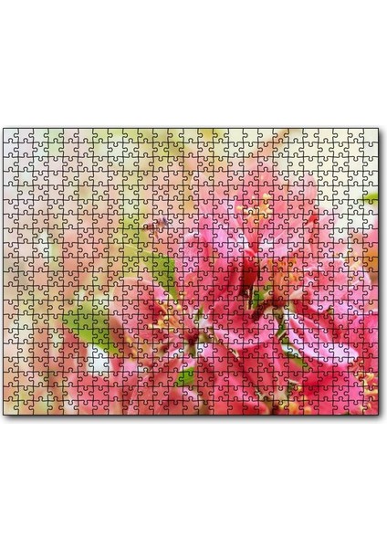 Cakapuzzle Pembe Elma Çiçeği Görseli 120 Parça Puzzle Yapboz Mdf (Ahşap)