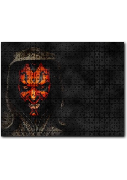 Cakapuzzle Yıldız Savaşları Maskeli Karakter Karanlık Arkaplan 120 Parça Puzzle Yapboz Mdf (Ahşap)