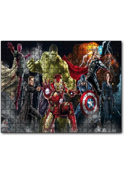 Cakapuzzle Çizgi Roman Superhero Yenilmezler Örümcek Adam Görseli 255 Parça Puzzle Yapboz Mdf(Ahşap)