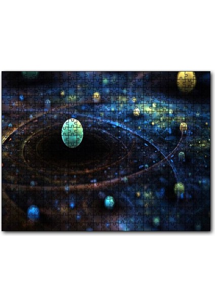 Cakapuzzle Uzay Zaman Görseli 255 Parça Puzzle Yapboz Mdf (Ahşap)