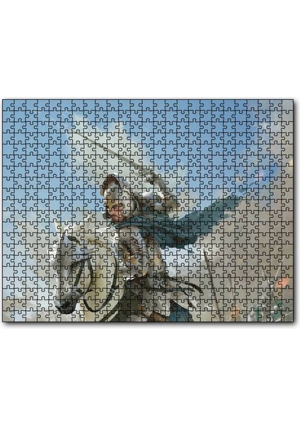 Cakapuzzle Savaş Şovalye At Görseli 1000 Parça Puzzle Yapboz Mdf(Ahşap)