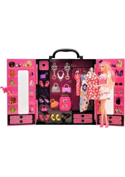 Barbie Gardrop Çanta 30 Parça Aksesuarlı fiyatları