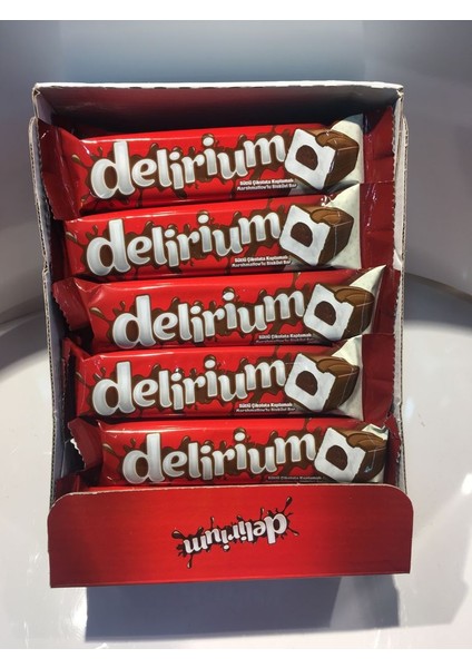 Delirium Sütlü Çikolata 28 gr x 24 Lezzetli Tatlı İkramlıklar İçin Şeker İçeriği