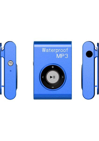 C26 Ipx8 Su Geçirmez Yüzme Dalış Spor Mp3 Müzik Çalar, 8gb Mavi (Yurt Dışından)