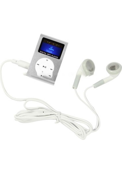 Tf (Mikro Sd) Kart Yuvası Mp3 Çalar Gümüş (Yurt Dışından)