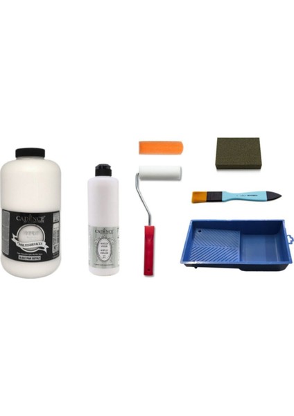 2 Litre Pak Beyaz Boya + Mat Vernik Set 500 ml