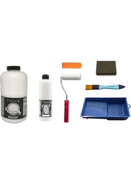 Eskimiş Beyaz Boya 2 Litre + Ultimate Glaze Vernik Set 500 ml