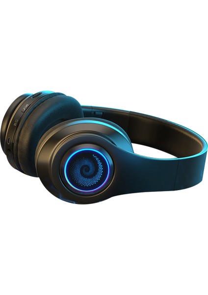 B39 Kablosuz Bluetooth Kulaklık Subwoofer Solunum Işığı ile Siyah (Yurt Dışından)