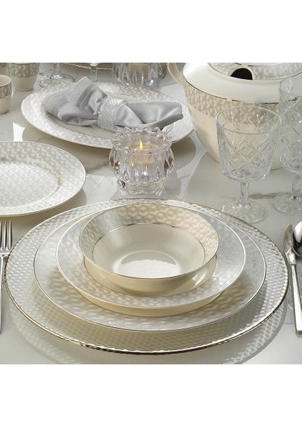 Bone Kalipso 62 Parça 1138520 Platin Desenli Yemek Takımı