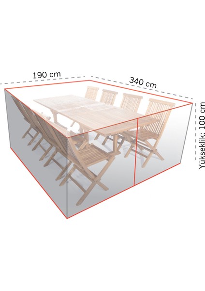 Mobilya Koruma Örtüsü 340 x 190 cm