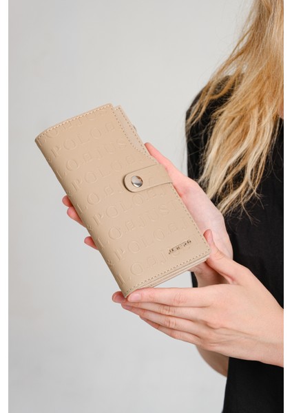 Kadın Kum 20 Kart Kapasiteli Gofraj Baskılı Çıtçıt ve Fermuar Kapama Vegan Kartlık Cüzdan fiyatları