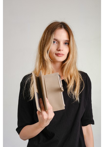 Kadın Kum 20 Kart Kapasiteli Gofraj Baskılı Çıtçıt ve Fermuar Kapama Vegan Kartlık Cüzdan indirimleri