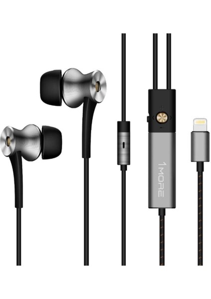 E1004 Dual Driver Kulak Içi Lightning Kulaklık - Siyah
