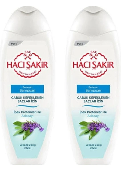 Hacı Şakir Adaçayı Şampuanı 500 ml 2 Adet