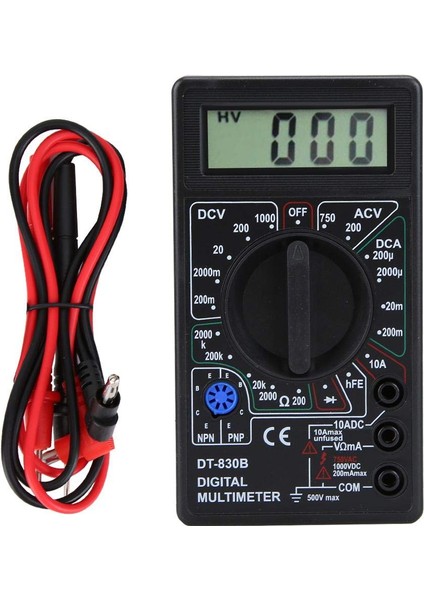 Ac / Dc LCD Dijital Multimetre 750/1000V Voltmetre Ampermetre Ohm Test Cihazı (Yurt Dışından)