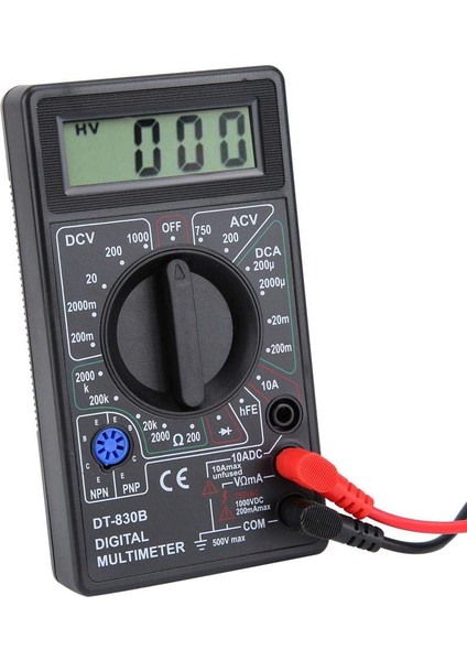 Ac / Dc LCD Dijital Multimetre 750/1000V Voltmetre Ampermetre Ohm Test Cihazı (Yurt Dışından)