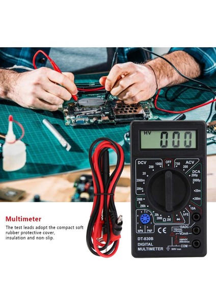 Ac / Dc LCD Dijital Multimetre 750/1000V Voltmetre Ampermetre Ohm Test Cihazı (Yurt Dışından)