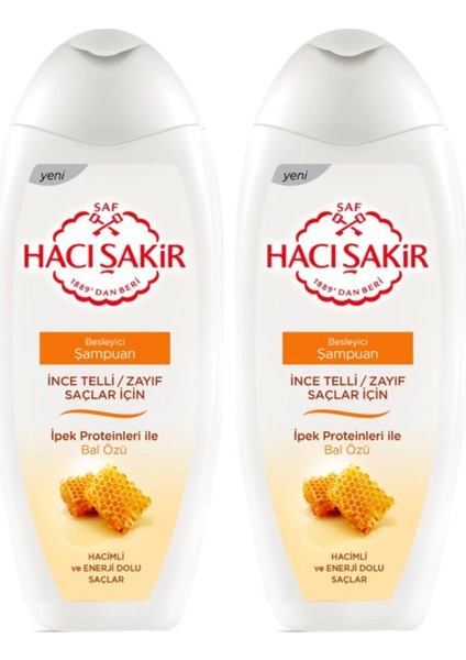 Bal Ince Telli Saçlar Şampuan 500 ml x 2 Adet
