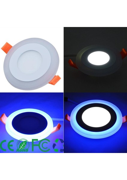 18+6 W Beyaz Mavi Çift Renkli LED Panel Armatür