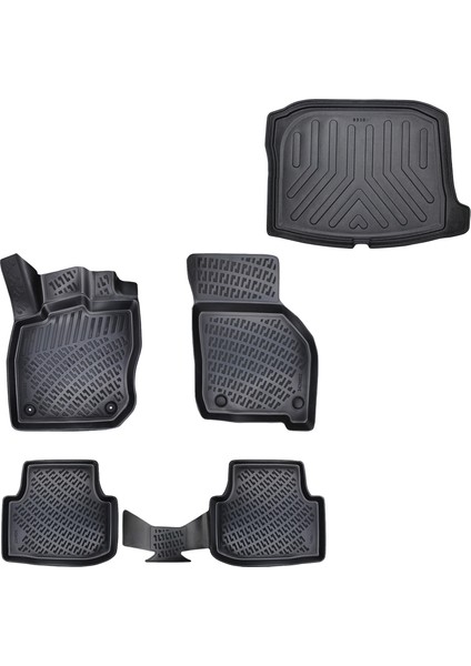 Seat Leon Otomatik 3D Paspas+Bagaj Havuzu 2021 Sonrası Friemats Marka