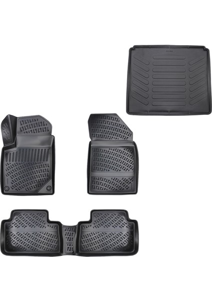 Peugeot 407 3D Paspas + Bagaj Havuzu 2005 - 2010 Arası Caraks Marka