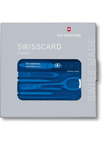 Swiss Card Classic 10 Fonksiyonlu Manikür Seti Vt 0.7122.T2 Şeffaf Mavi